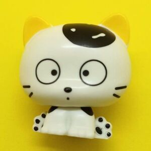 Tama and friends white cat Shaky head figurine